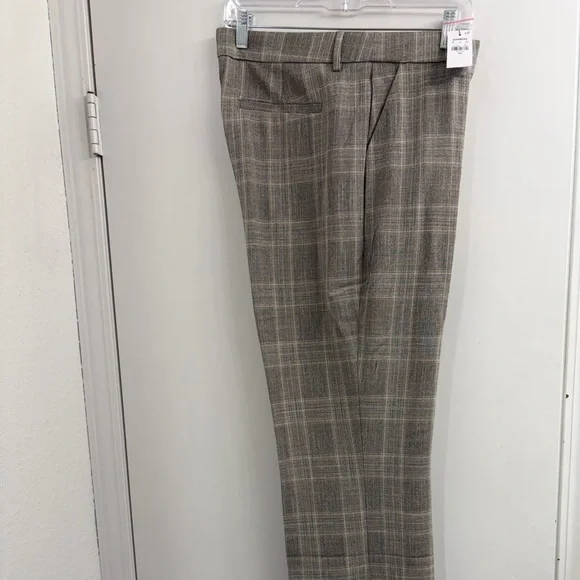 NWT Express Editor Plaid Mid Rise Bootcut Pant size 14 - Picture 4 of 8
